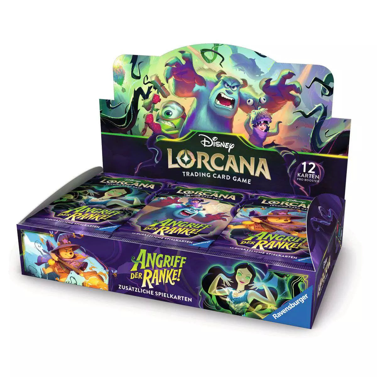 Disney Lorcana Angriff der Ranke Booster Display Deutsch mit 24 Boostern