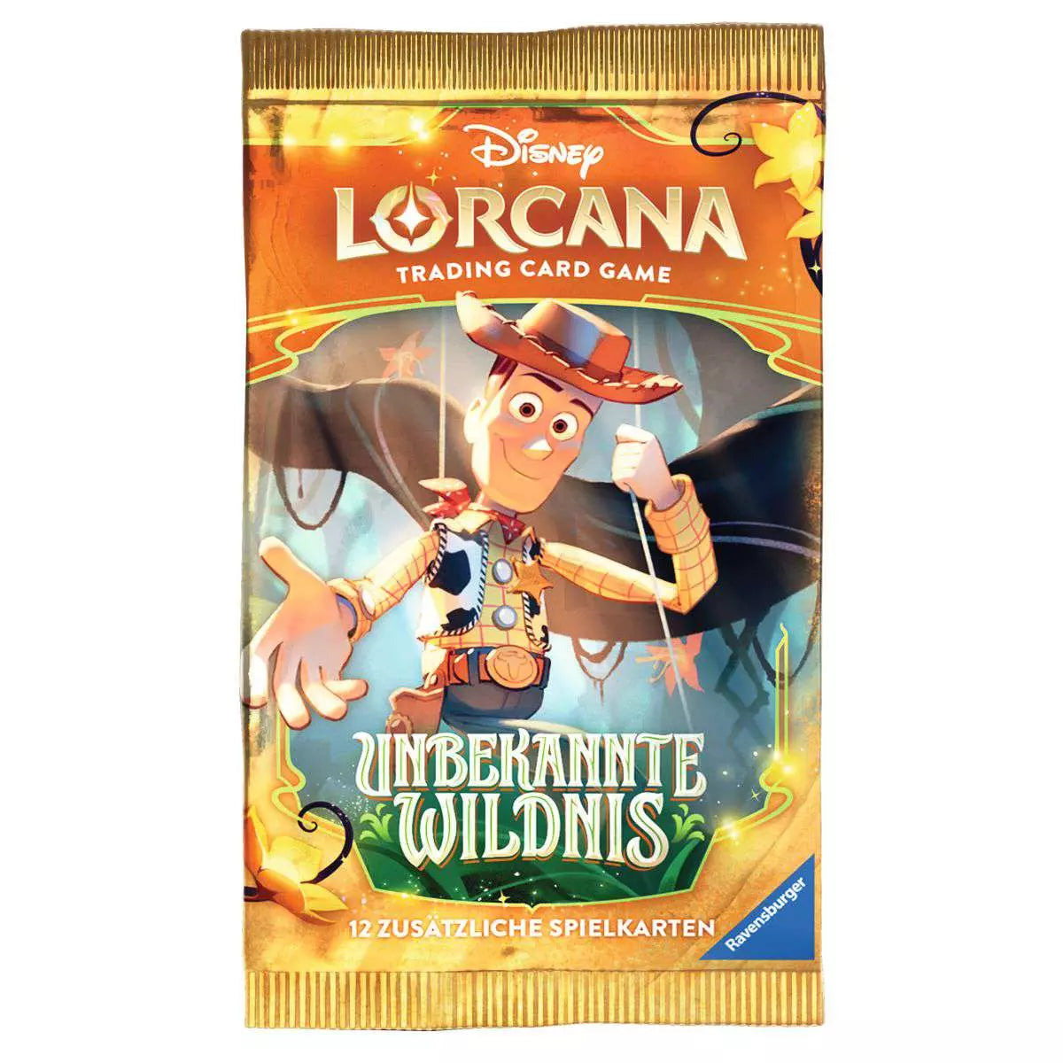 Disney Lorcana Unbekannte Wildnis Einzelbooster Deutsch mit 12 Karten