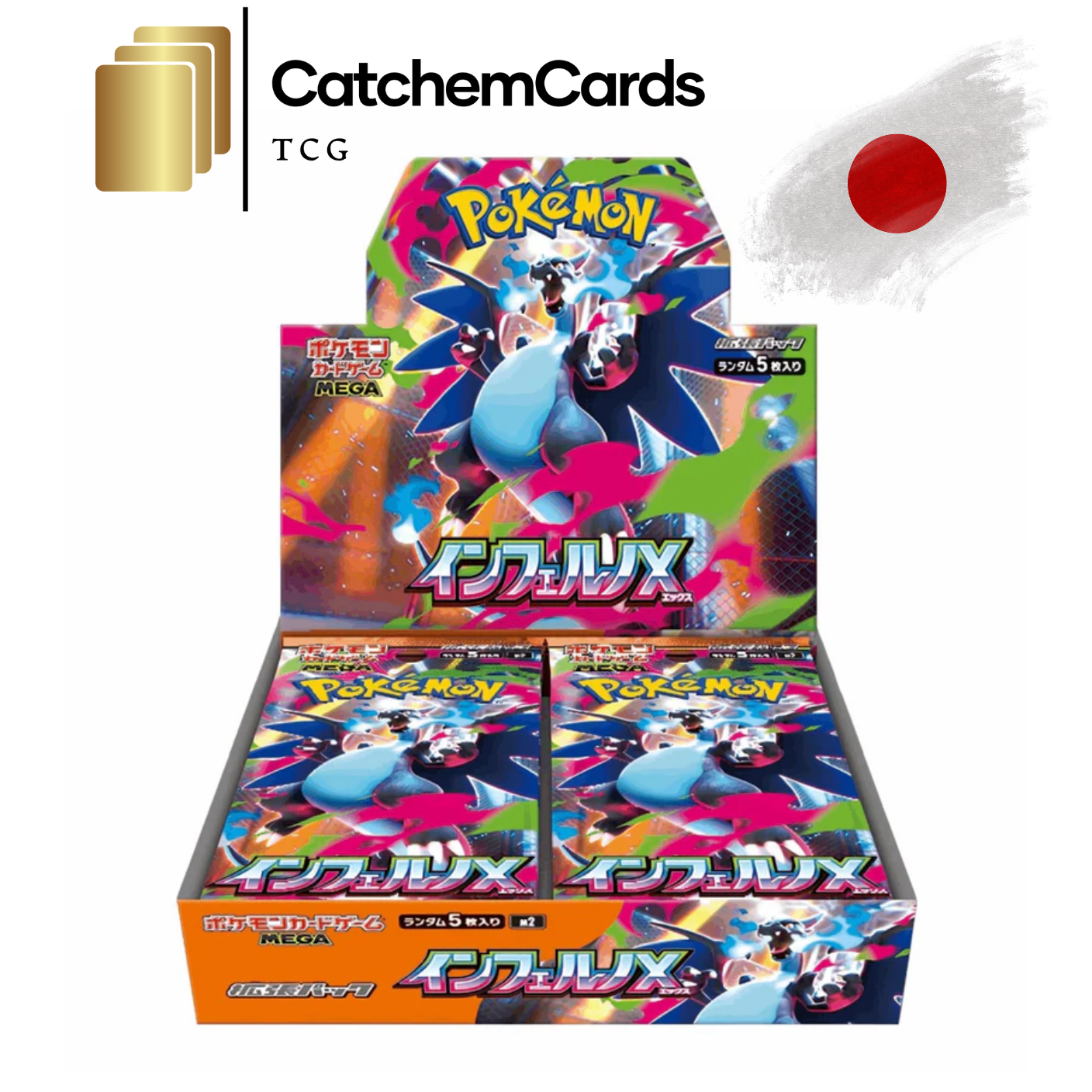 Pokémon Mega Inferno X Display Booster Box Japanisch