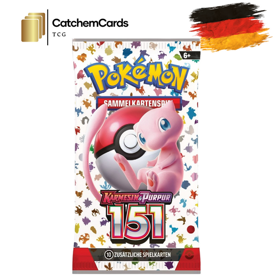 Pokemon Booster 151 Deutsch Karmesin & Purpur Sammelkarten