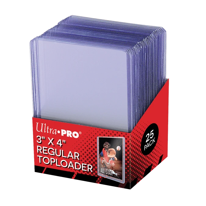 Ultra PRO Regular Toploader – 25 klare Kartenhalter 3 × 4 Zoll (35 pt)