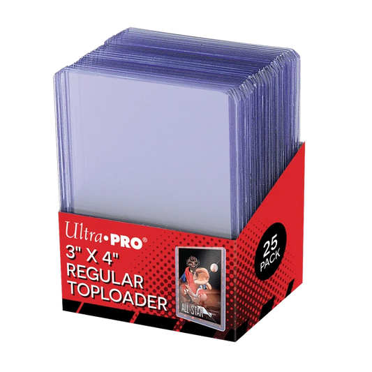 Ultra PRO Regular Toploader – 25 klare Kartenhalter 3 × 4 Zoll (35 pt)