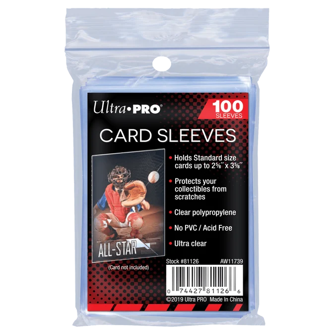 Ultra PRO Penny Sleeves – 100 transparente Kartenhüllen (Standard 63,5 × 88,9 mm)