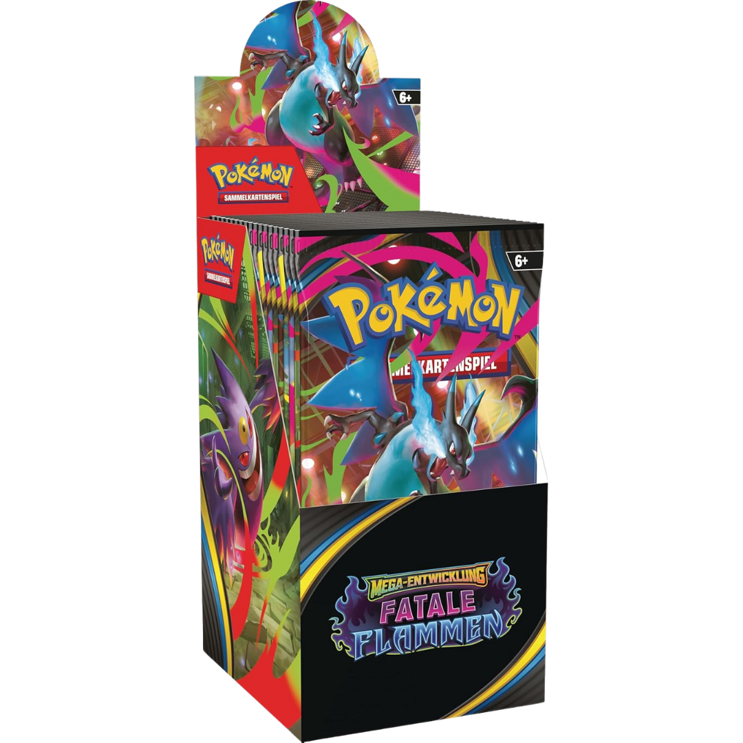 Pokémon Mega-Entwicklung Fatale Flammen Display Deutsch – 18 Booster