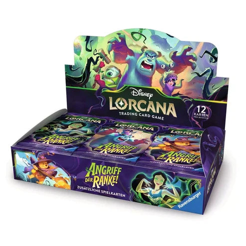 Disney Lorcana Angriff der Ranke! Original Case – 4 Booster Displays (Deutsch)
